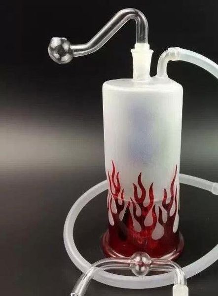 Flammenspray gestrichen -Glass Shisha Rauchrohrglas Gongs -Öl Rigs Glas Bongs Glas Shisha Rauchpfeife -