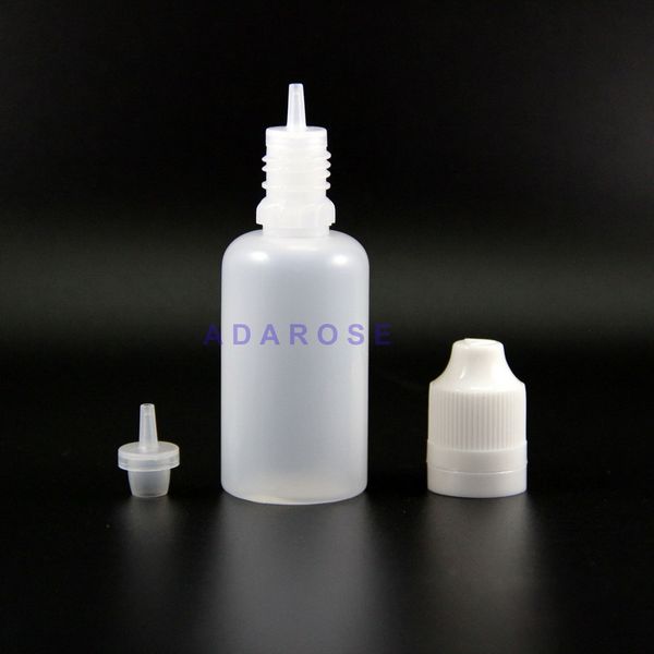 

30 ml double proof plastic dropper bottles 100pcs with tamper evident & child proof safe caps vapor squeezable bottle