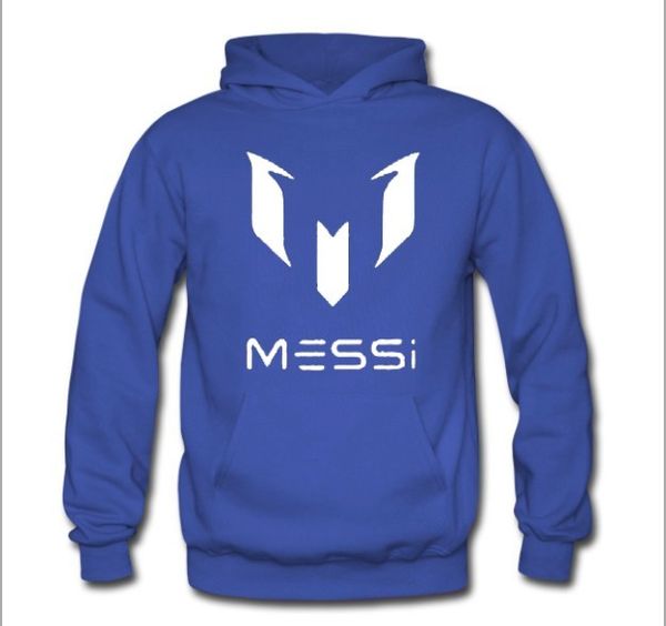 

wholesale-2016 messi printed men's football hoodies sweatshirts men sports tracksuit sudaderas hombre winter fleece brand clothing, Black
