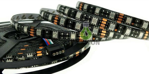 

black pcb board 5050 led strip warm white white rgb led strip 5050 ip65 waterproof dc12v 300 leds 60led m flexible led tape