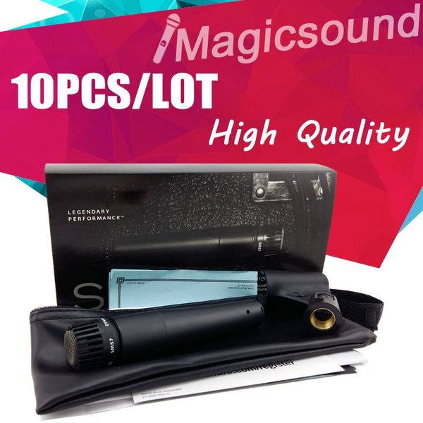 10 шт. Новый высококачественный SM57LC SM 57 Legendary Vocal Microphone Professional 57LC Cardiodi Dynamic Wired Microfone Mike Mic