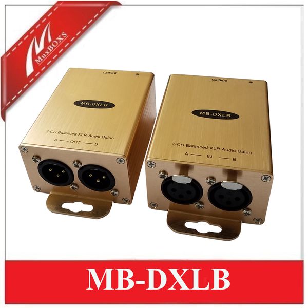 

cat5 balanced audio extender xlr balun analog aes over lan cable