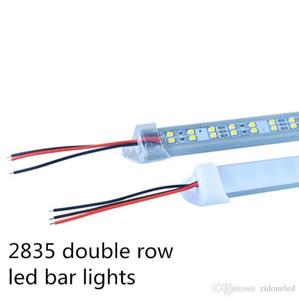 

двухрядный светодиодный светильник 0.5m 72leds светодиодный жесткий алюминиевый светодиод dc12v smd2835 с жесткой крышкой