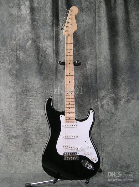 

custom shop eric clapton signature black electric guitar blackie strat ocaster electric guitar maple fingerboard dot inlay white pickguard