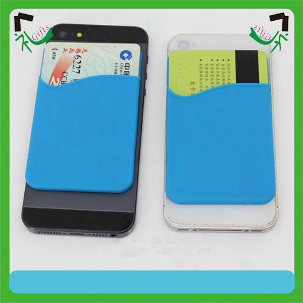 

low moq phone wallet credit card holder wallet silicone mobile phone card holder for iphone/samsung