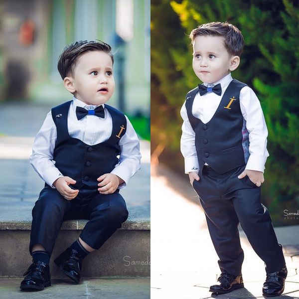 

wedding events the boy gentleman suit peaked lapel boys suits tie sale custom made formal boys wear, Black