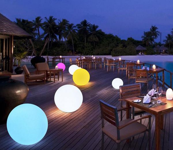 

waterproof solar led ball light lamp rgb with remote controller decor lamp