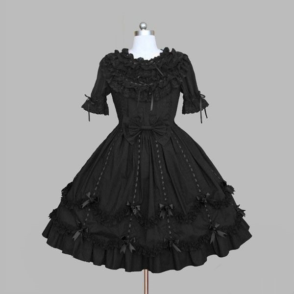 

llt021) lolita dresses short sleeveless sweet lolita short dress ball gown fancy prom dress halloween party masquerade costume, Black;red