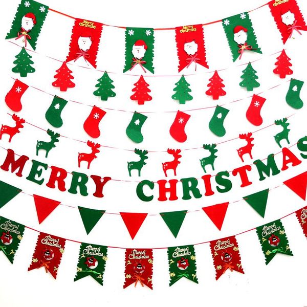 

swallowtail flag christmas ocs decorative fabrics non-woven triangle flags bf007 banner flags mix order