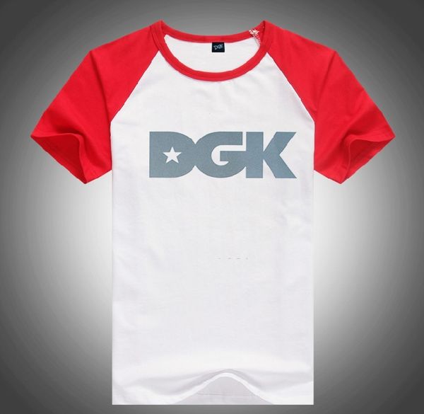 

s-5xl quick dry casual men dgk t shirt print black tees shirt o-neck, White;black