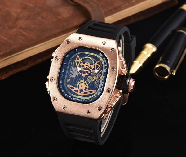 

Top Quality Casual Fashion Hollow Watches men Luxury brand Army Skull sport quartz watch