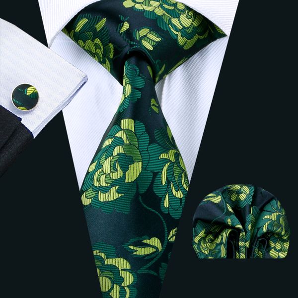 

цветочные мужские галстуки классический шелковый галстук наборы мужчины галстуки галстук hankerchief запонки жаккардовые тканые встреча бизн, Black;blue