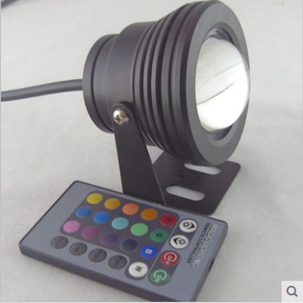 10W 12v Underwater RGB Led Light 1000LM impermeabile IP68 fontana piscina lampada luci 16 cambio colore con telecomando IR