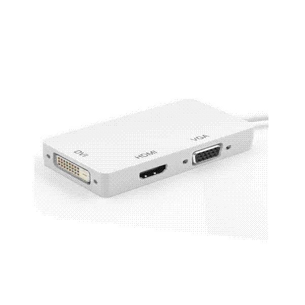 

Заводские поставки мини-дисплей порт DP Thunderbolt DVI/VGA / HDMI конвертер адаптер 3 в 1 для Ap