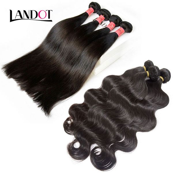 

15 bundles lot brazilian peruvian virgin/hair body wave unprocessed brazilian human hair weaves weft peruvian hair bundles silk double weft, Black