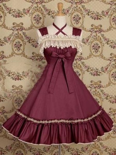 

llt045) лолита платья без рукавов сладкий лолита короткое платье бальное платье необычные выпускного вечера платье хэллоуин маскарад костюм, Black;red