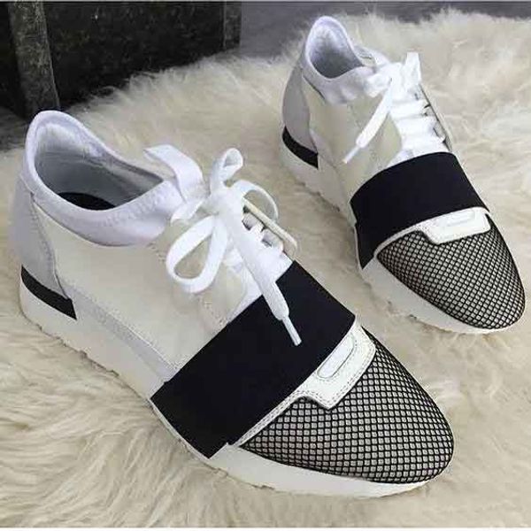 

2017 Original Luxury Brand Popular Runner Mesh Shoes Lace-up Patchwork Mixed Colors Low Cut Fashion Couple Casual Walking Shoes