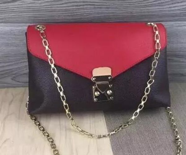 

высокое качество окисленной коровьей hotsale высокое качество женщин натуральная кожа паллады лоскут цепи сумка кошелек m41200