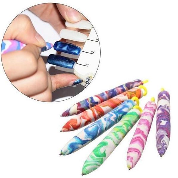 Penna magnetica per nail art per fai da te Magic 3D Magnetic Cats Eyes Painting Polish Tool XB1