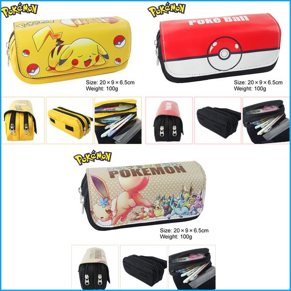 

Poke ball poke mon go women makeup co metic bru h travel bag ca e pikachu tudent pen pencil ca e bag pouch
