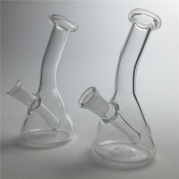 Nieuwe collectie 4.3 inch booreiland glazen bong helder dikke 10mm vrouwelijke glazen waterleidingen mini waterpijpen voor roken