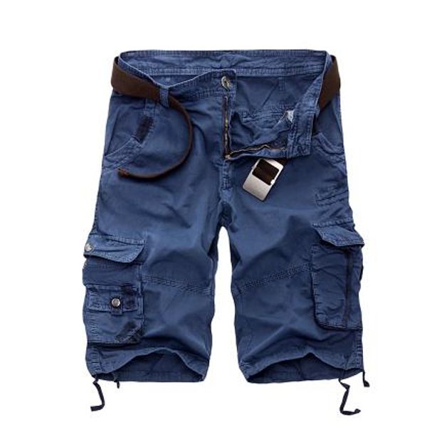 mens royal blue cargo shorts