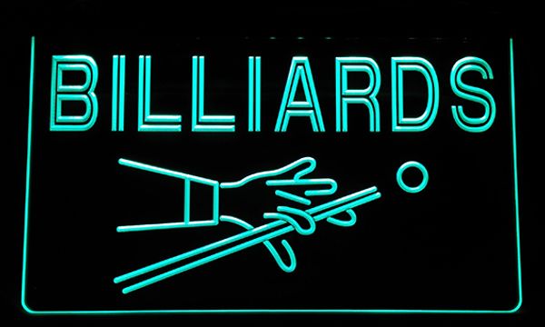 

LS193-g Billiards Pool Room Table Bar Pub Light Sign