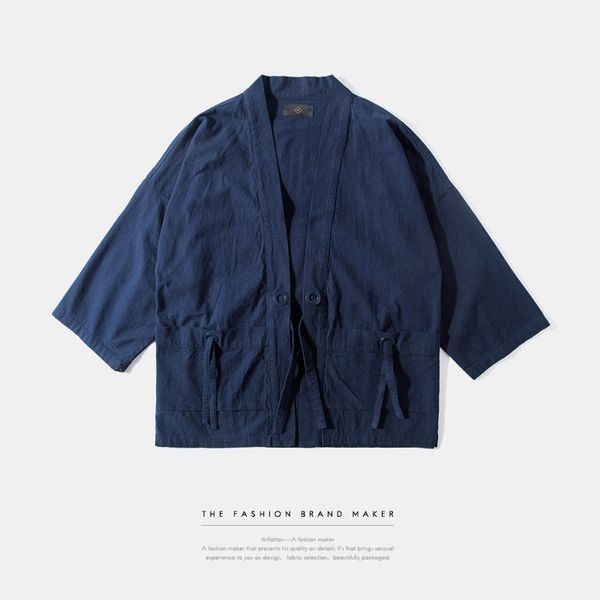 

Mens kimono japanese clothes streetwear fashion casual kanye west black kimonos jackets harajuku japan style cardigan outwear