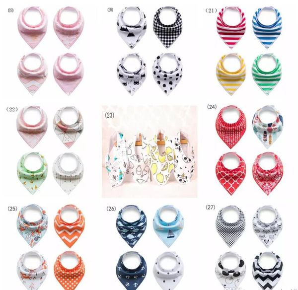 

toddler infant baby bib cotton absorbent bandana dribble bib with adjustable snaps saliva towel burp cloth
