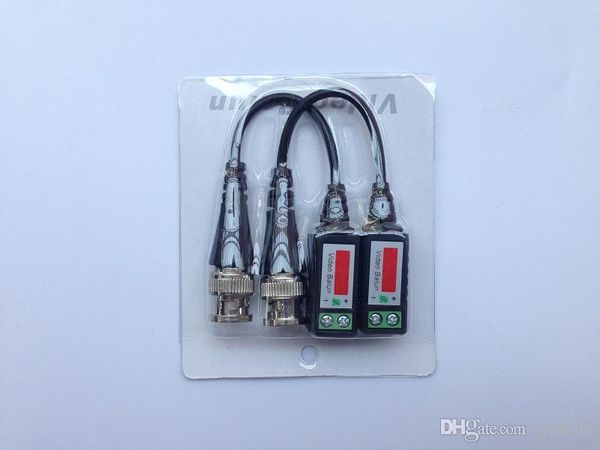

200pcs twisted cctv video balun passive transceivers 300meters distance utp balun bnc cable cat5 cctv utp video balun