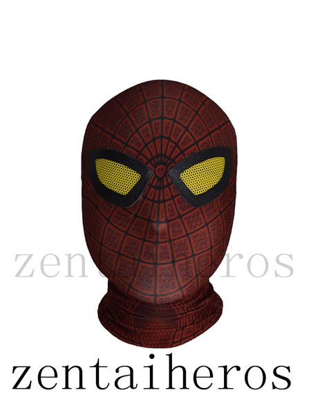 

3d original movie the amazing spiderman mask spiderman hoods, Black;red
