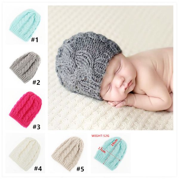 Baby Cotton Crochet Hat Toddler Soft Knit Winter Cap Infant Winter