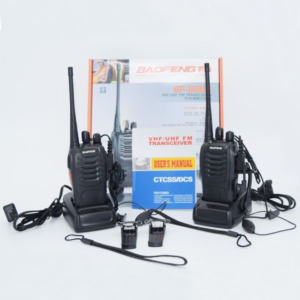 BF-888S 400-470MHz 5W 16CH Portátil Radio Walkie Talkie Interphone com 1500mAh Bateria 888s Frete Grátis