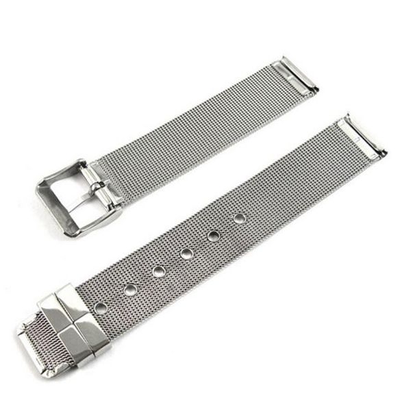 

wholesale-luxury silver stainless steel watch band strap women men buckle bracelet watchbands 14mm 16mm 18mm 20mm 22mm 24mm watchband, Black;brown