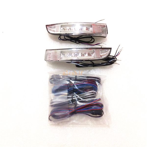 

july king led rear-view mirror lights; yellow side turn signals light, white drl, ground lamp case for ford kuga escape ecosport