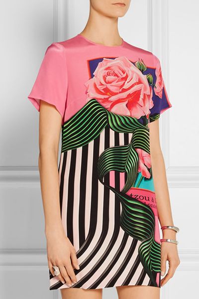 

flower print women shift dress short sleeve casual dresses 050416, Black;gray