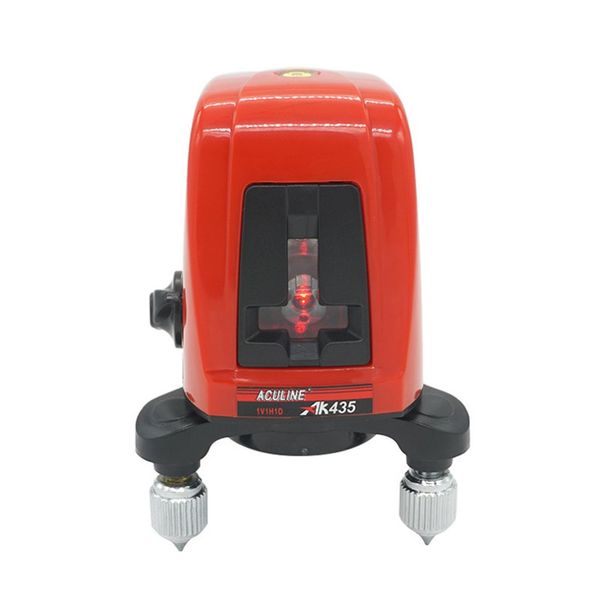 

AK435 360 Graus de Auto-nivelamento Cruz Nível Do Laser 2 Linhas 1 Ponto Vermelho Compatível Rotativo Horizontal Vertical Níveis Laser metro