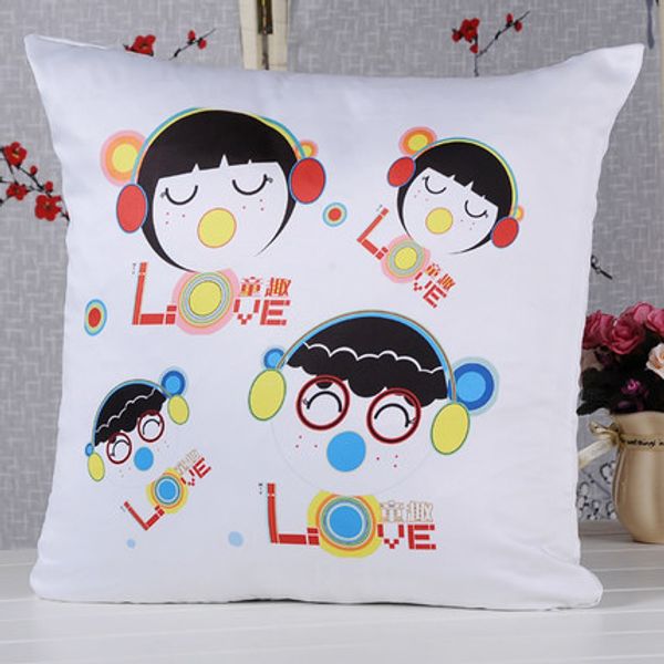 

100pcs/lot 100% polyester pillow cover sublimation diy blank cushion cover pillow case for bed/l/decoration/gift