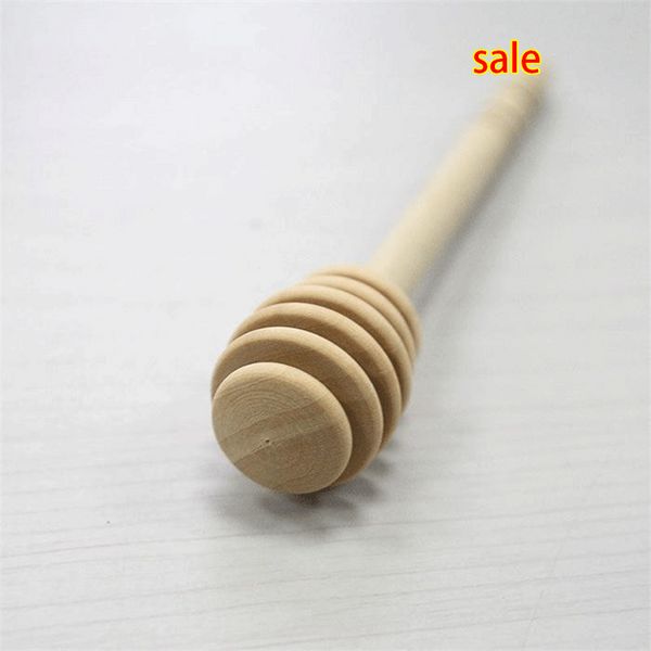 

wholesale new mini wooden honey stick honey dipper party supply wood honey spoon stick for jar long handle mixing stick