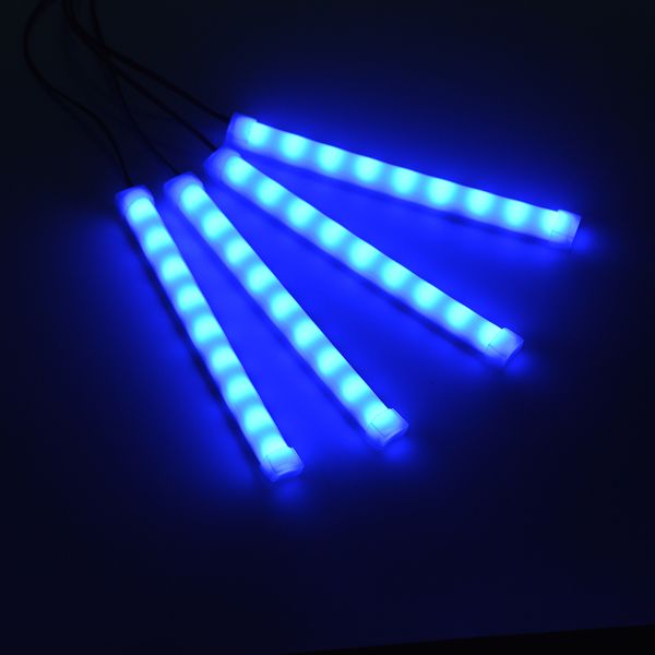 4 Pcs Blue Color Car LED Lights DC 12V Interior Light Dashboard Floor Decoration 4 Pcs Blue Color Car LED Lights DC 12V Interior Light Dashboard Floor Decoration