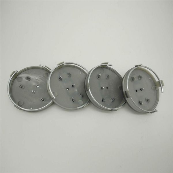 

4pcs 60mm grey black car wheel center caps hub rim covers badge for a3 a4 a5 a7 a8 q3 q5 q7 tt s3 s4 8p 4b0601170
