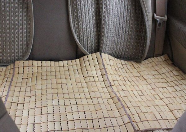 Square Bamboo Cushion Summer Essential Cool And Refreshing Car