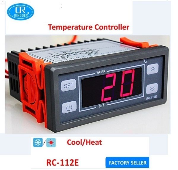 relay switch universal digital temperature controller regulator thermostat ringder rc 112e 100v 240v 10a 40 990c cool heat relay switch universal digital temperature controller regulator thermostat ringder rc 112e 100v 240v 10a 40 990c cool heat