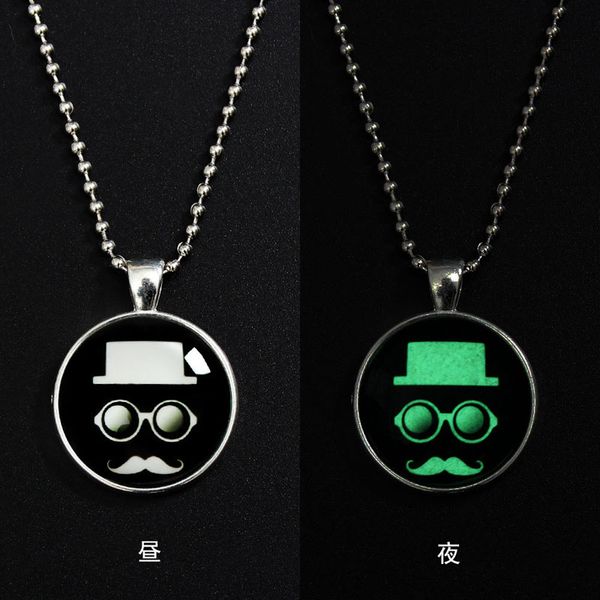 

european and american style collar necklace hip hop fashion jewelry fluorescent sweater chain necklace ing, Silver