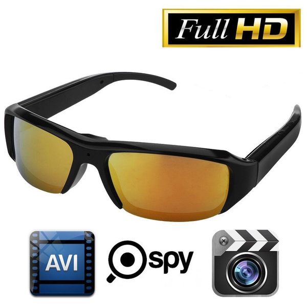 720P Mini HD Video Kamera Brille Spion Sonnenbrille Sportlich Spy camera