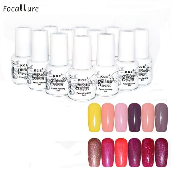 

wholesale- popular nail gel polish shining uvc led olorful 12 colors 5ml ship