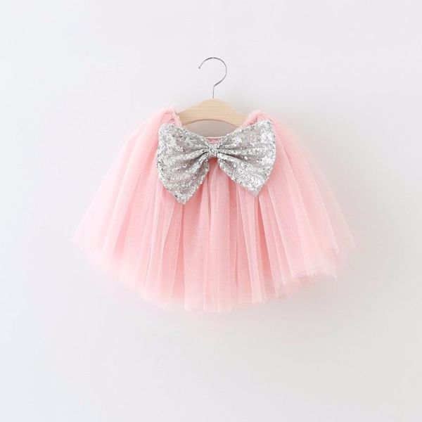 

ems dhl baby girls 2016 summer the princess skirt gauze pack kids sequined bow tutu skirt 7 colors, White;blue