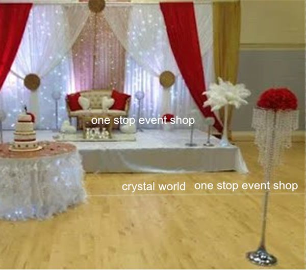 heiß!! Großhandel elegante Mode Kristall-Blumenvase, hohe Blumenvase für Tisch, Blumenvase für Hochzeit