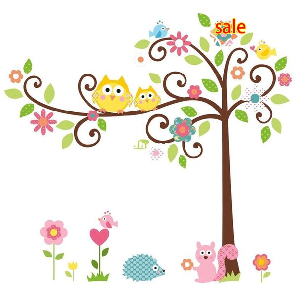

wholesale new wall sticker home decoration living room sticker 50*70cm cute tree ing