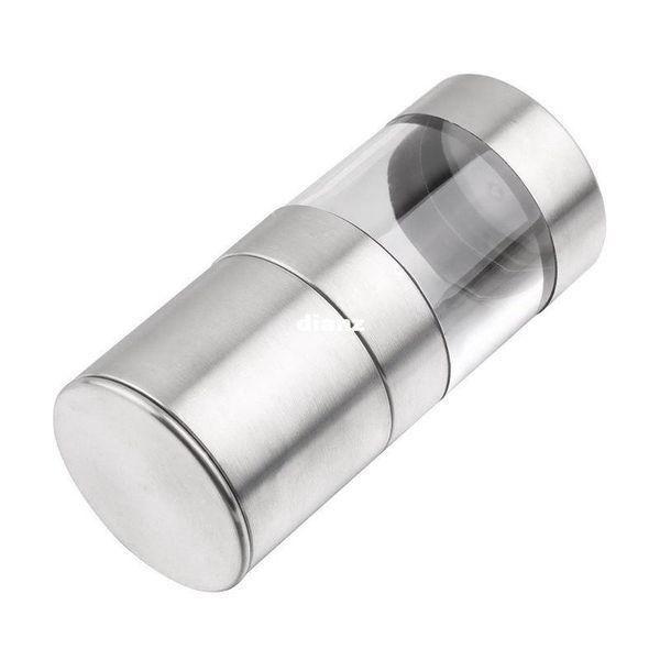 Fashion Hot Novetly Home Utensile da cucina Manuale di alta qualità Acciaio inossidabile Sale Pepper Mill Spice Sauce Grinder Silver